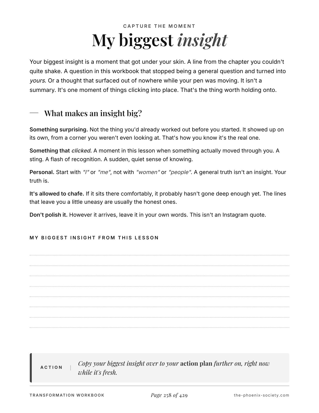 Secret Desires by Dahlia Midnight — transformation edition workbook, page 260