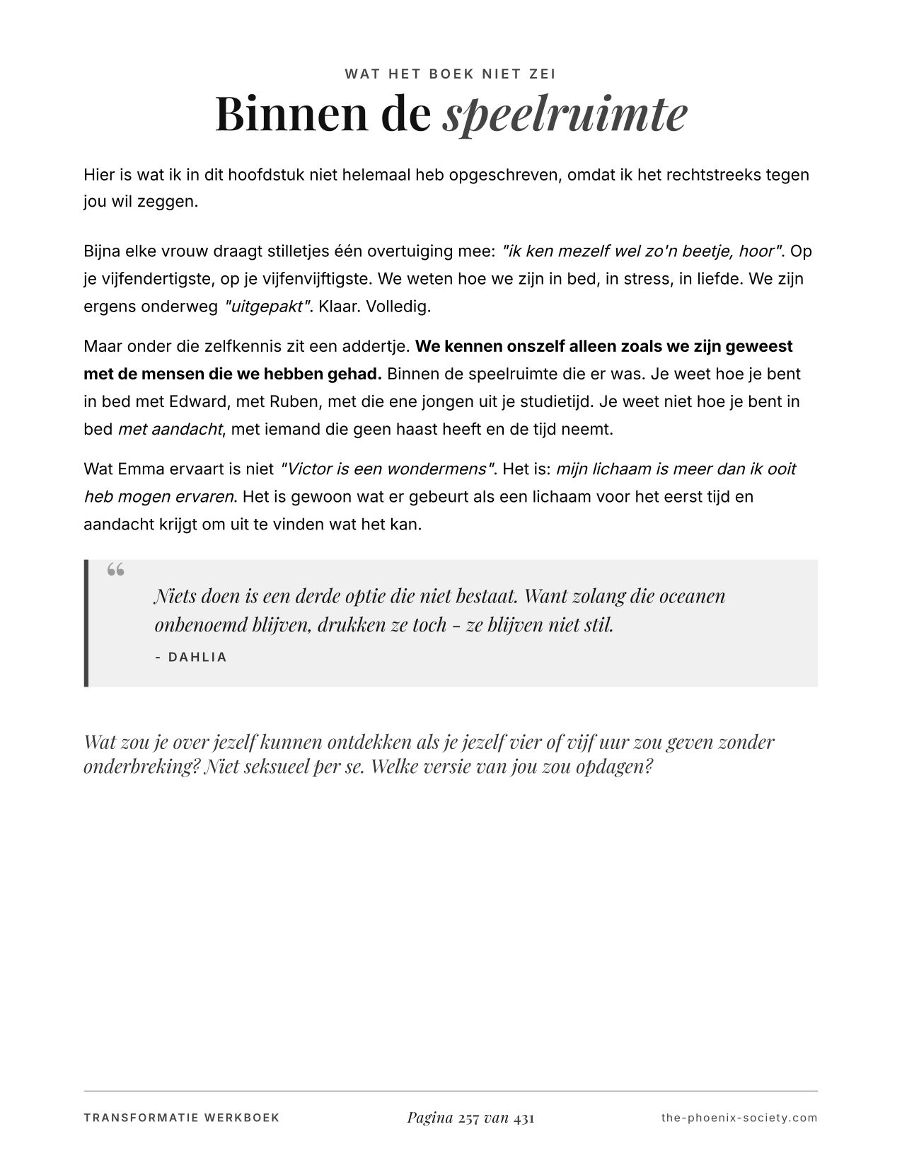 Verborgen Verlangens van Dahlia Midnight — transformatie-editie werkboek, pagina 259